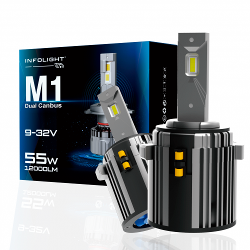 Светодиодная LED лампа Infolight M1 Dual Canbus H7 VW (комплект 2шт)